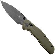 Afbeelding voor Bestechman Ronan BMK02G Blackwash 14C28N, OD Green G10, zakmes