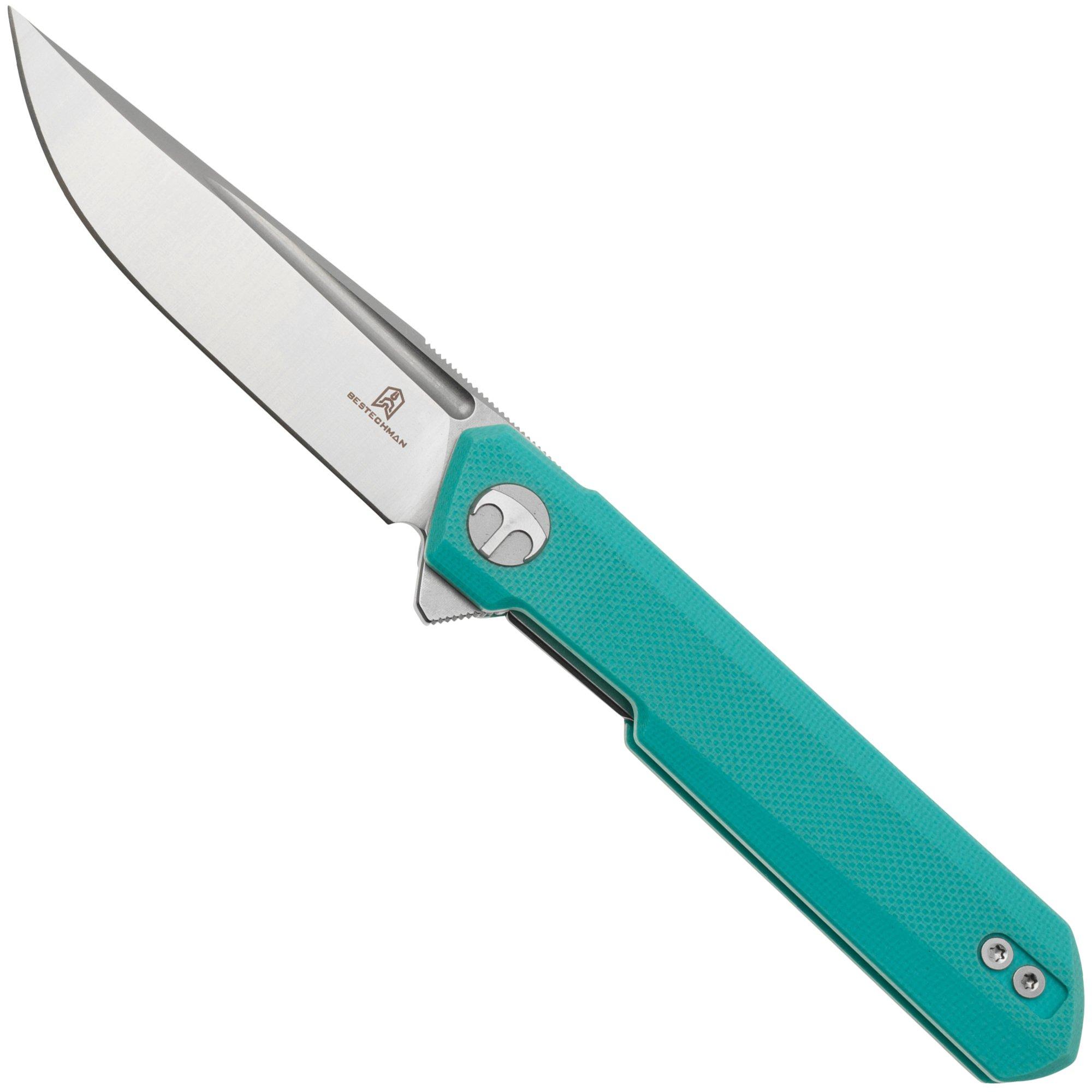 Nóż składany Bestechman Mini Dundee BMK03C Light Blue G10