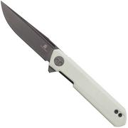 Bestechman Mini Dundee BMK03H Grey PVD White G10, pocket knife, Ostap Hel Design