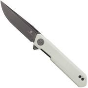 Bestechman Mini Dundee BMK03H Grey PVD White G10, navaja, diseño Ostap Hel