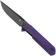 Image for Bestechman Mini Dundee BMK03J Black PVD Purple G10, pocket knife, Ostap Hel Design