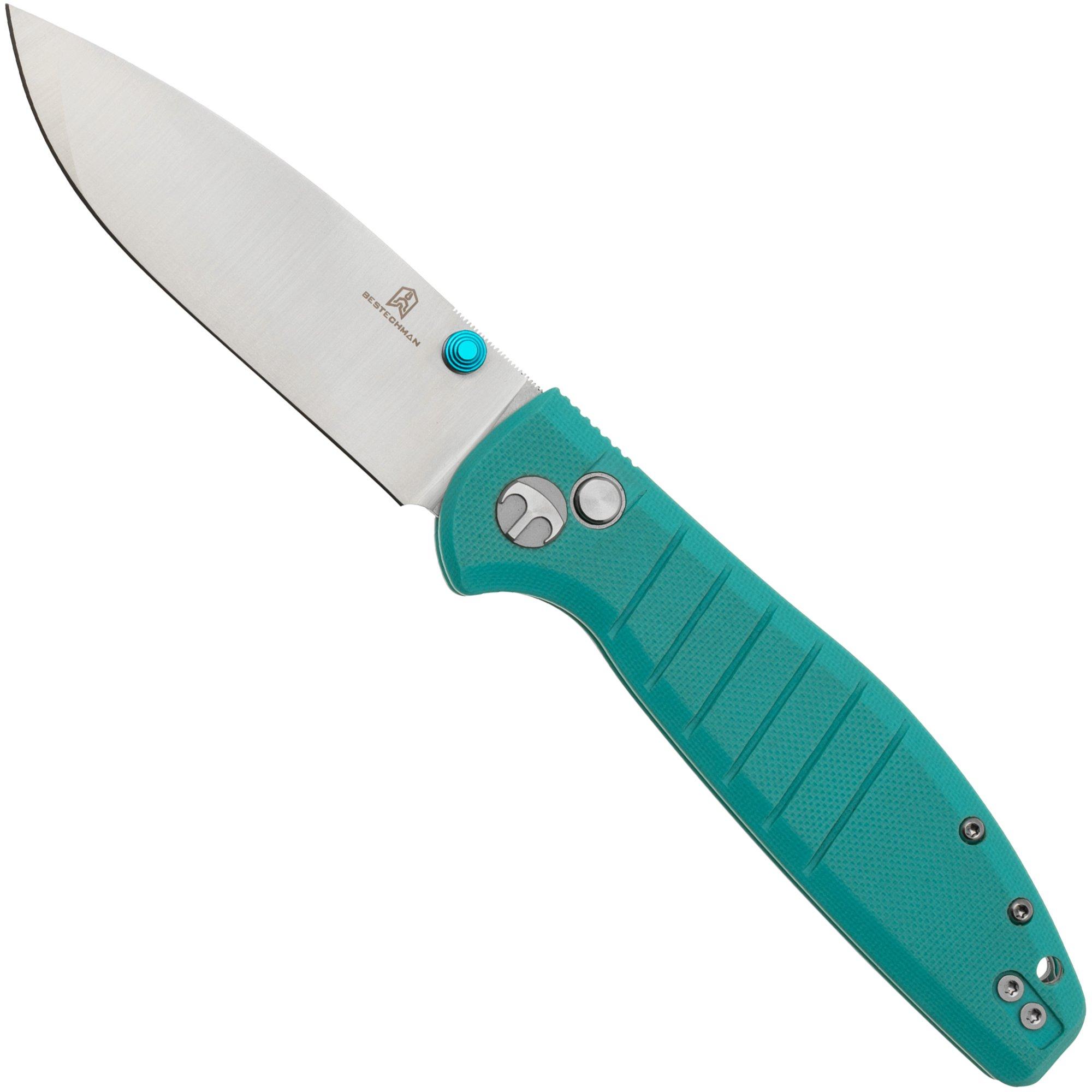 Nóż składany Bestechman Goodboy BMK04B Satin Light Blue G10