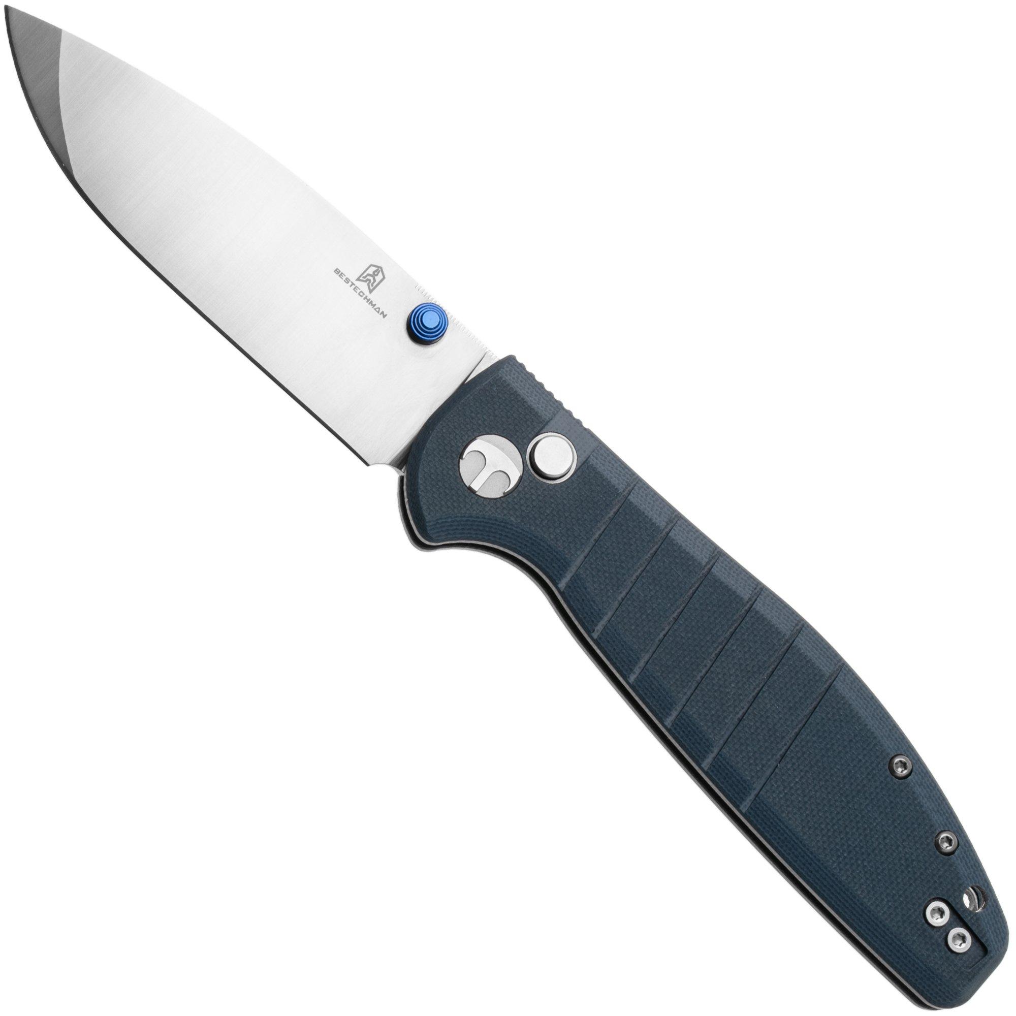 Bestechman Goodboy BMK04I Satin D2, Grey G10, Taschenmesser, Keanu Alfaro Design