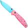 Afbeelding voor Bestechman Goodboy Dessert Warrior BMK04M Blue PVD D2, Pink Donut G10, zakmes, Keanu Alfaro design