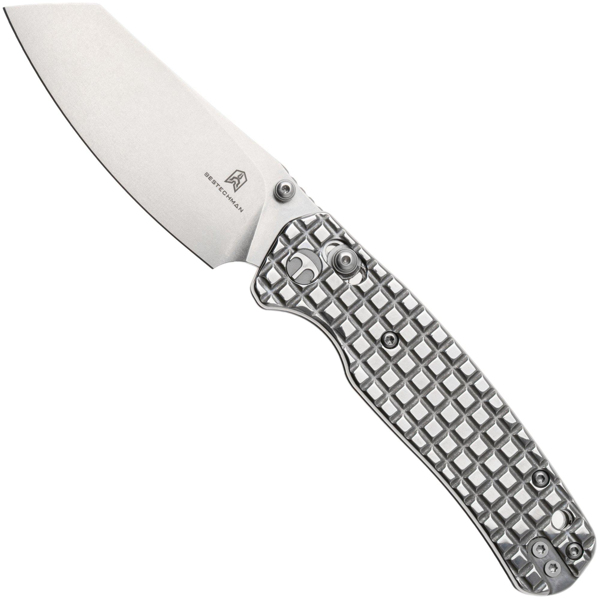 Bestechman Cicada's Wing BMK06-S-5 Stonewash 10Cr15MoV, Mirror Polished Stainless Steel, zakmes
