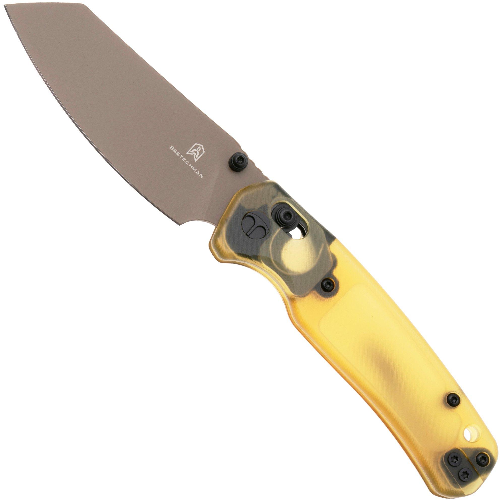 Bestechman Cicada's Wing BMK06D Brown Coated 10Cr15MoV, Ultem, zakmes