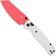 Image for Bestechman Cicada's Wing BMK06G Red Coated 10Cr15MoV, White G10, pocket knife