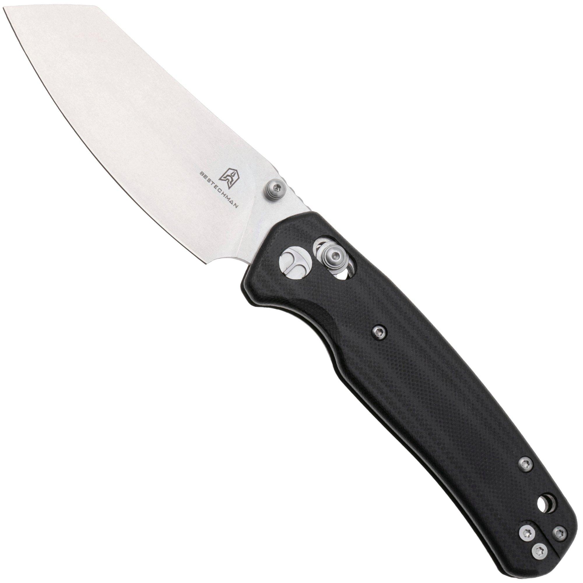 Bestechman Cicada's Wing BMK06I Stonewashed 10Cr15MoV, Black G10, Taschenmesser