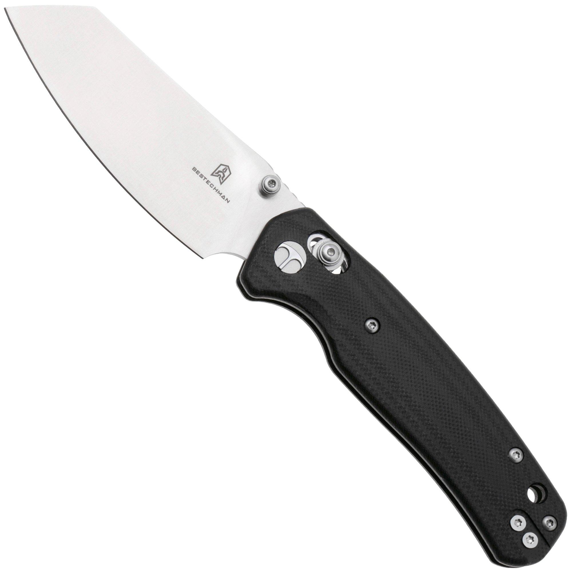 Bestechman Cicada's Wing BMK06K Satin 10Cr15MoV, Black G10, zakmes