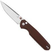 Bestechman Velix BMK07B 14C28N, Brown G10 pocket knife, Ostap Hel design