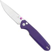 Bestechman Velix BMK07C 14C28N, Purple G10 coltello da tasca, Ostap Hel design