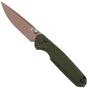 Imagen para Bestechman Velix BMK07G Bronze PVD 14C28N, Green G10 navaja, Ostap Hel design