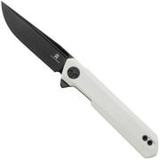 Afbeelding voor Bestechman Mini Dundee BMK08B Black PVD D2, White G10, zakmes, Ostap Hel design