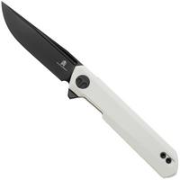 Afbeelding voor Bestechman Mini Dundee BMK08B Black PVD D2, White G10, zakmes, Ostap Hel design