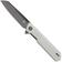 Image for Bestechman Dundee Sheepsfoot BMK09D Grey PVD D2, White G10, pocket knife