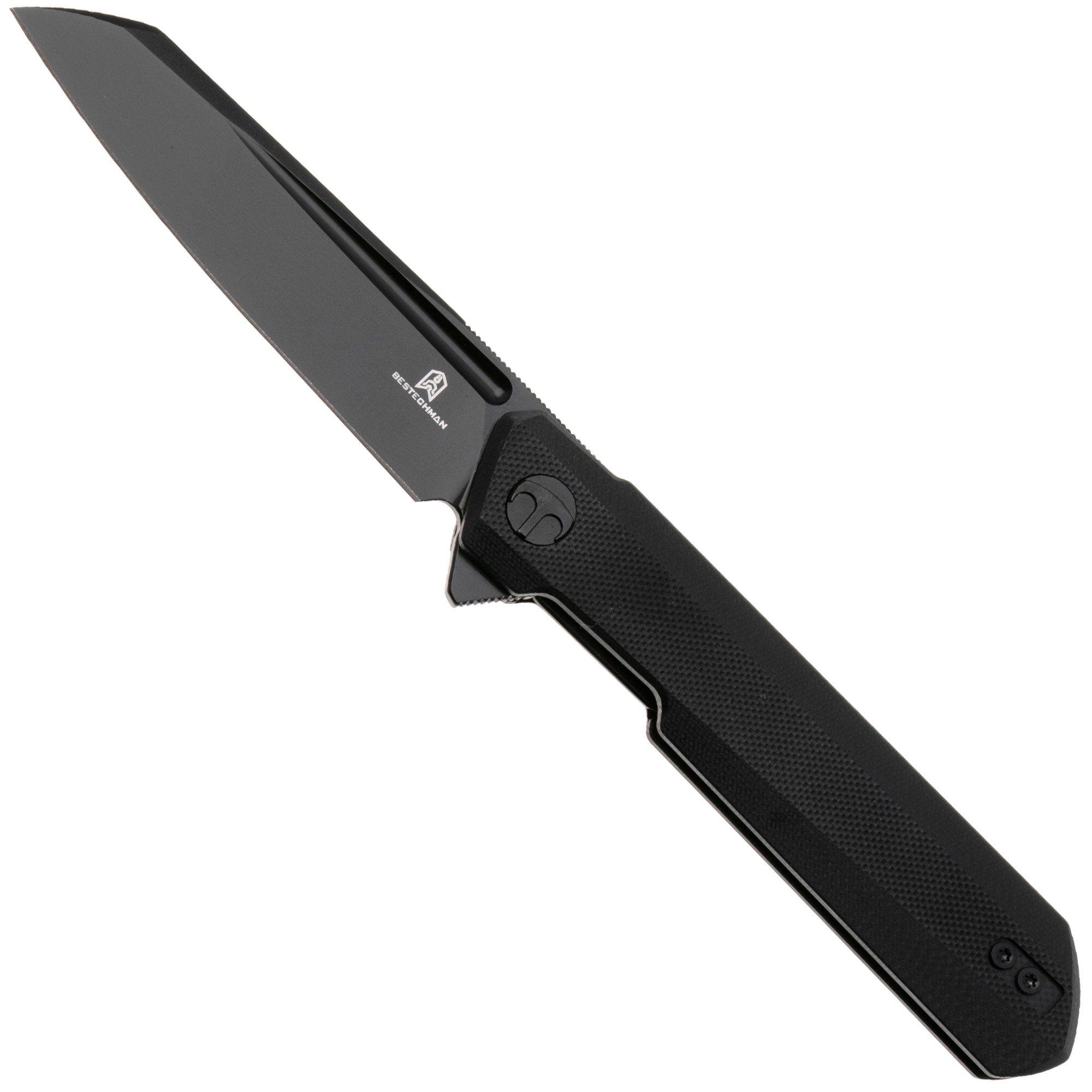 Bestech Dundee Sheepfoot BMK09E PVD D2, Black G10, coltello da tasca