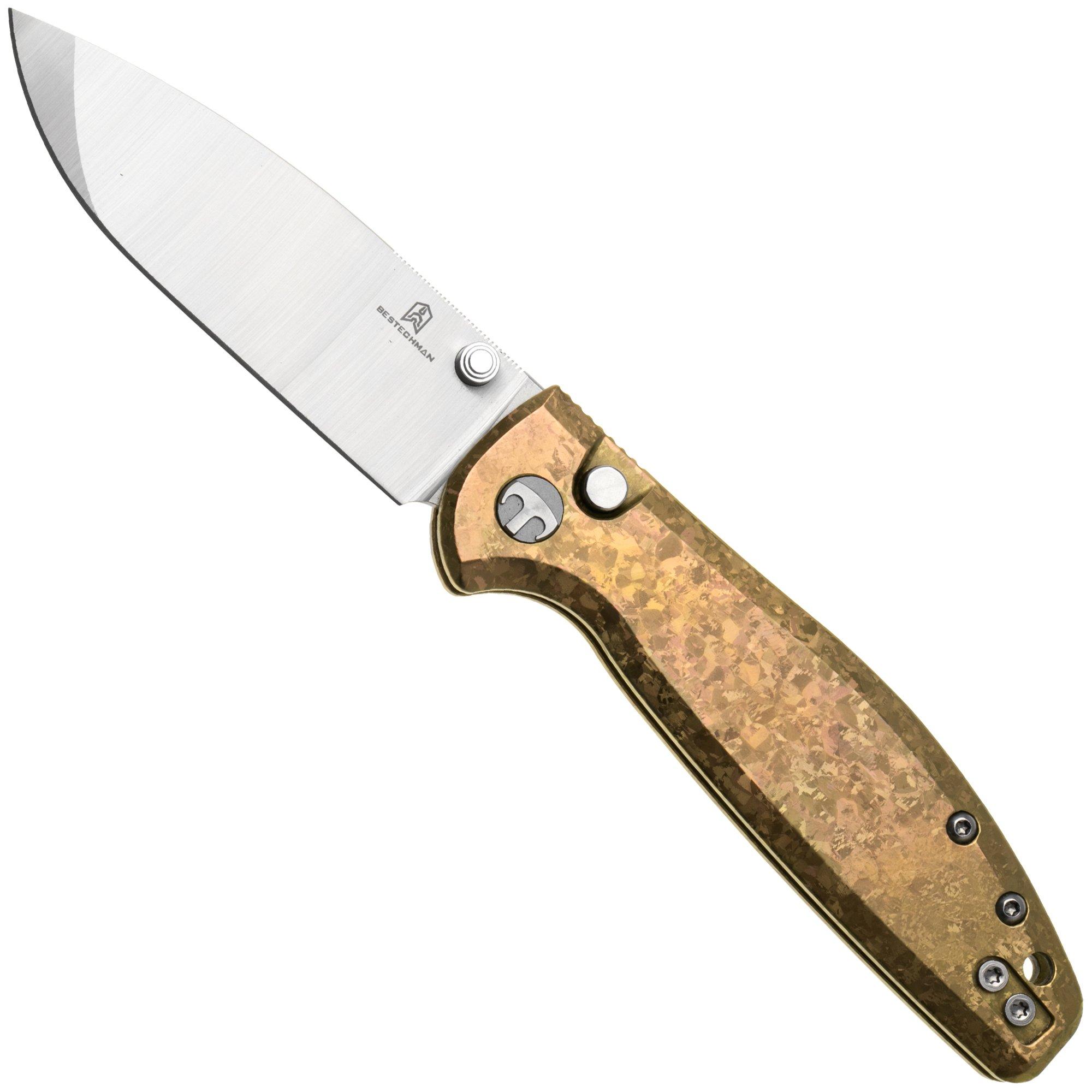 Bestechman Goodboy Jr. BMK10K Satin CPM Magnacut, Bronze Crystallized Titanium, Taschenmesser