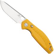 Bestechman Angry Owl BMK12A-1 Satin D2, Yellow G10, Taschenmesser