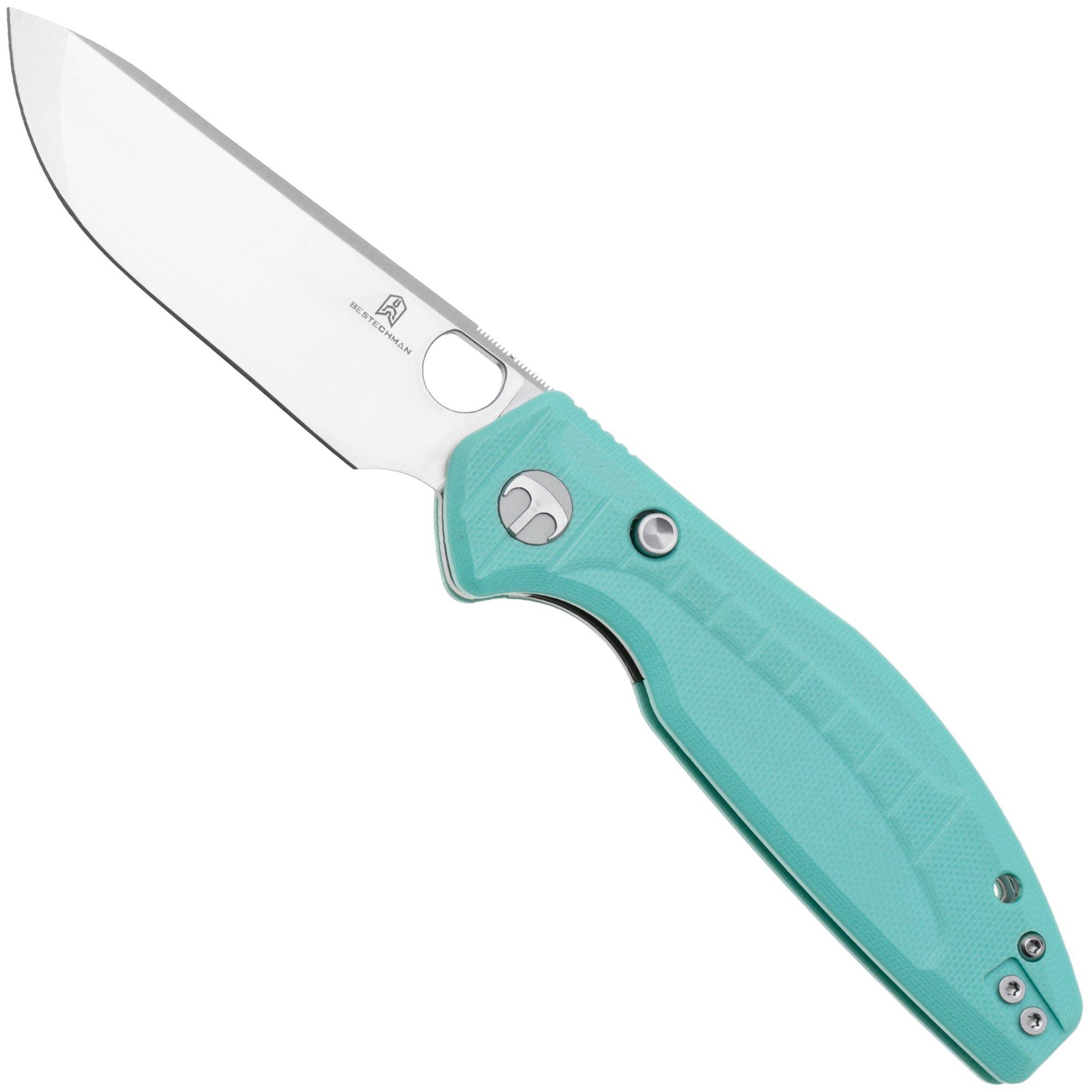 Bestechman Angry Owl BMK12B-1 Satin D2, Seafoam G10, zakmes