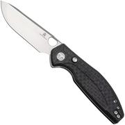 Bestechman Angry Owl BMK12F-1 Satin D2, Carbonfiber, zakmes