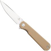 Afbeelding voor Bestechman Flick BMK13C Satin D2, Khaki G10, zakmes, Ostap Hel design