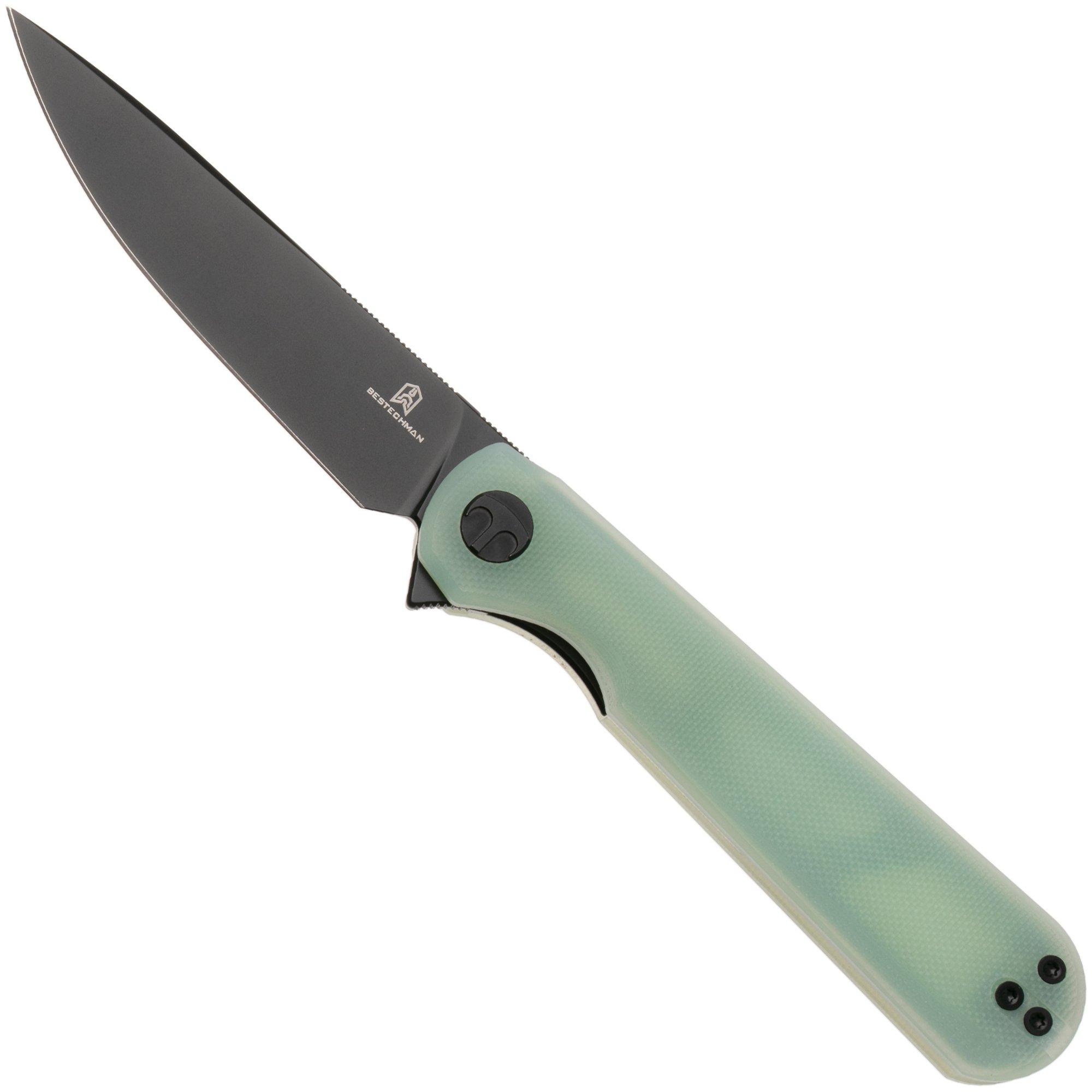 Bestechman Flick BMK13E PVD D2, Jade G10, zakmes, Ostap Hel design