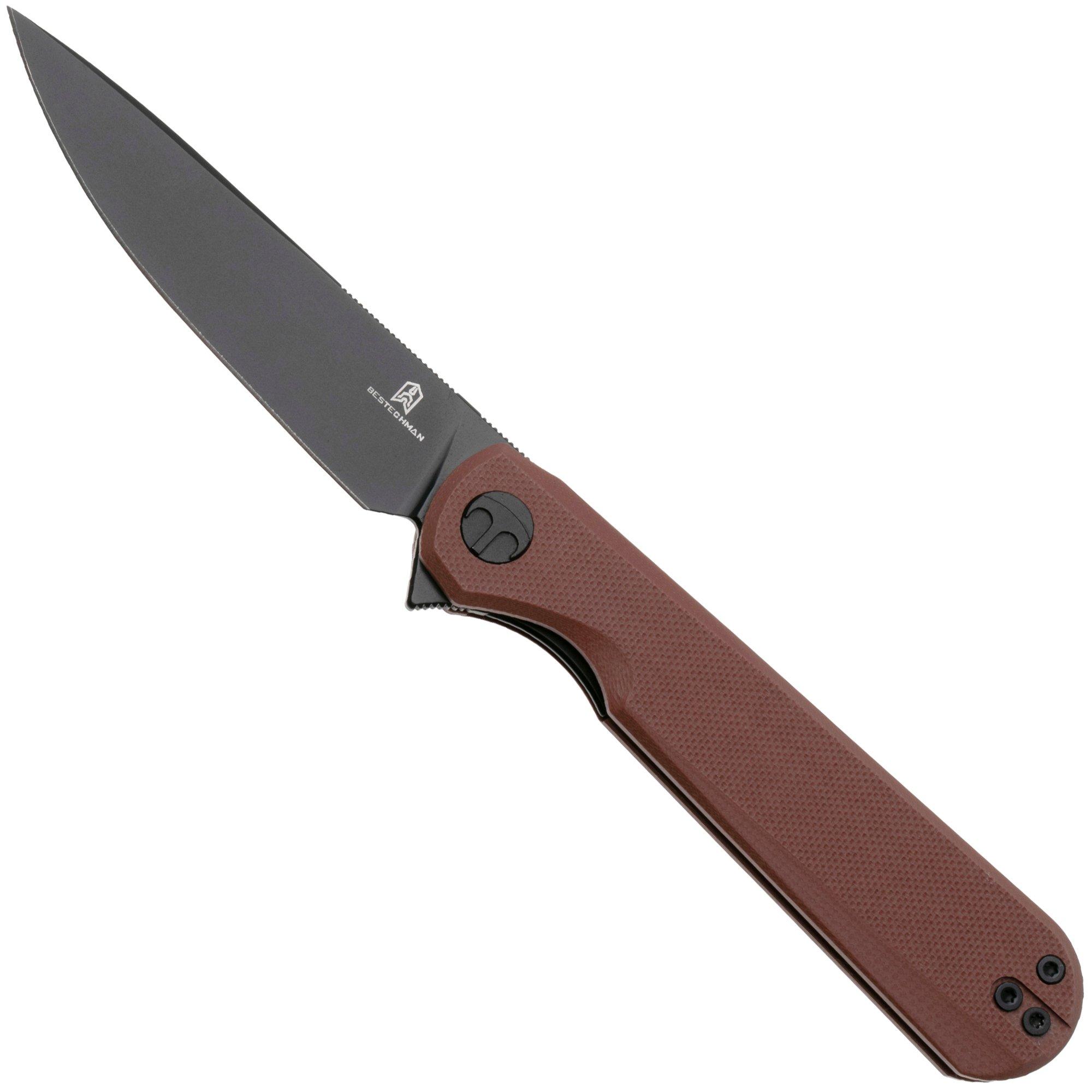 Bestechman Flick BMK13G PVD D2, Brown G10, zakmes, Ostap Hel design