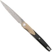 Afbeelding voor Bestechman Lanza BMK14-D-2 Damascus, Khaki Black G10, zakmes, Grzegorz Grabarski design