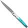Afbeelding voor Bestechman Lanza BMK14D Gray PVD 14C28N, White Light Blue G10, zakmes, Kombou design