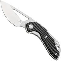 Afbeelding voor Bestechman Triassic BMK17A Satin 14C28N, Black G10, zakmes, Denis Simonutti design