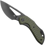 Afbeelding voor Bestechman Triassic BMK17D Black PVD 14C28N, OD Green G10, zakmes, Denis Simonutti design