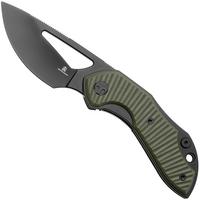 Afbeelding voor Bestechman Triassic BMK17D Black PVD 14C28N, OD Green G10, zakmes, Denis Simonutti design