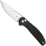 Afbeelding voor Bestechman Whalefin BMK18A Flat Stonewash Satin D2, Black G10, zakmes