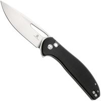 Afbeelding voor Bestechman Whalefin BMK18A Flat Stonewash Satin D2, Black G10, zakmes