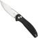Afbeelding voor Bestechman Whalefin BMK18A Flat Stonewash Satin D2, Black G10, zakmes