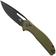 Afbeelding voor Bestechman Whalefin BMK18D Black PVD D2, OD Green G10, zakmes