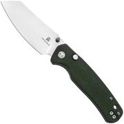 Afbeelding voor Bestechman Cicada's Wing-TL BMK24-M-2 Satin 10Cr15CoMoV, Green Micarta, zakmes