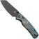 Afbeelding voor Bestechman Cicada's Wing-TL BMK24-R-3 Black PVD 10Cr15CoMoV, Clear Blue Resin, zakmes