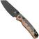 Afbeelding voor Bestechman Cicada's Wing-TL BMK24-W-2 Black PVD 10Cr15CoMoV, Wood and Black Gold Resin, zakmes