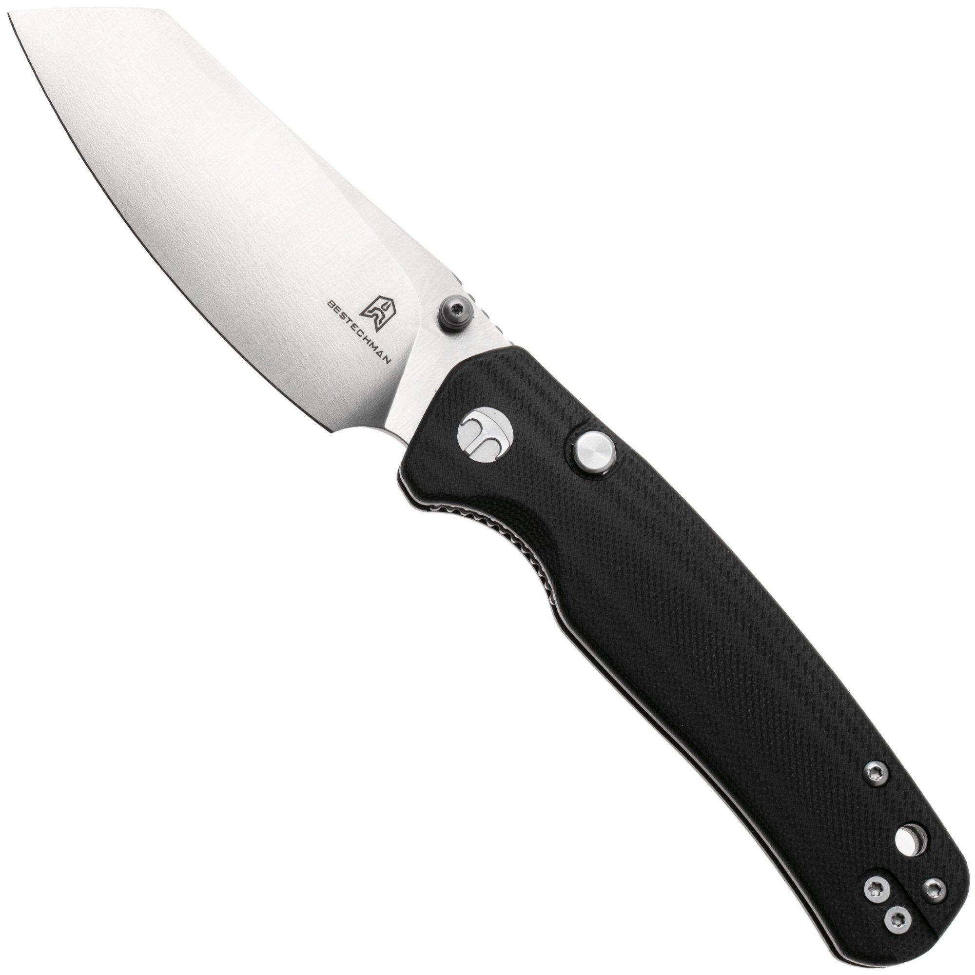 Bestechman Cicada's Wing-TL BMK24B Satin 10Cr15CoMoV, Black G10, zakmes