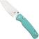 Afbeelding voor Bestechman Cicada's Wing-TL BMK24D Satin 10Cr15CoMoV, Light Blue G10, zakmes