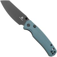 Afbeelding voor Bestechman Cicada's Wing-TL BMK24G Black PVD 10Cr15CoMoV, Misty Blue G10, zakmes
