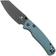 Afbeelding voor Bestechman Cicada's Wing-TL BMK24G Black PVD 10Cr15CoMoV, Misty Blue G10, zakmes