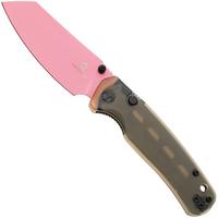 Afbeelding voor Bestechman Cicada's Wing-TL BMK24J Pink Coated 10Cr15CoMoV, Ultem, zakmes