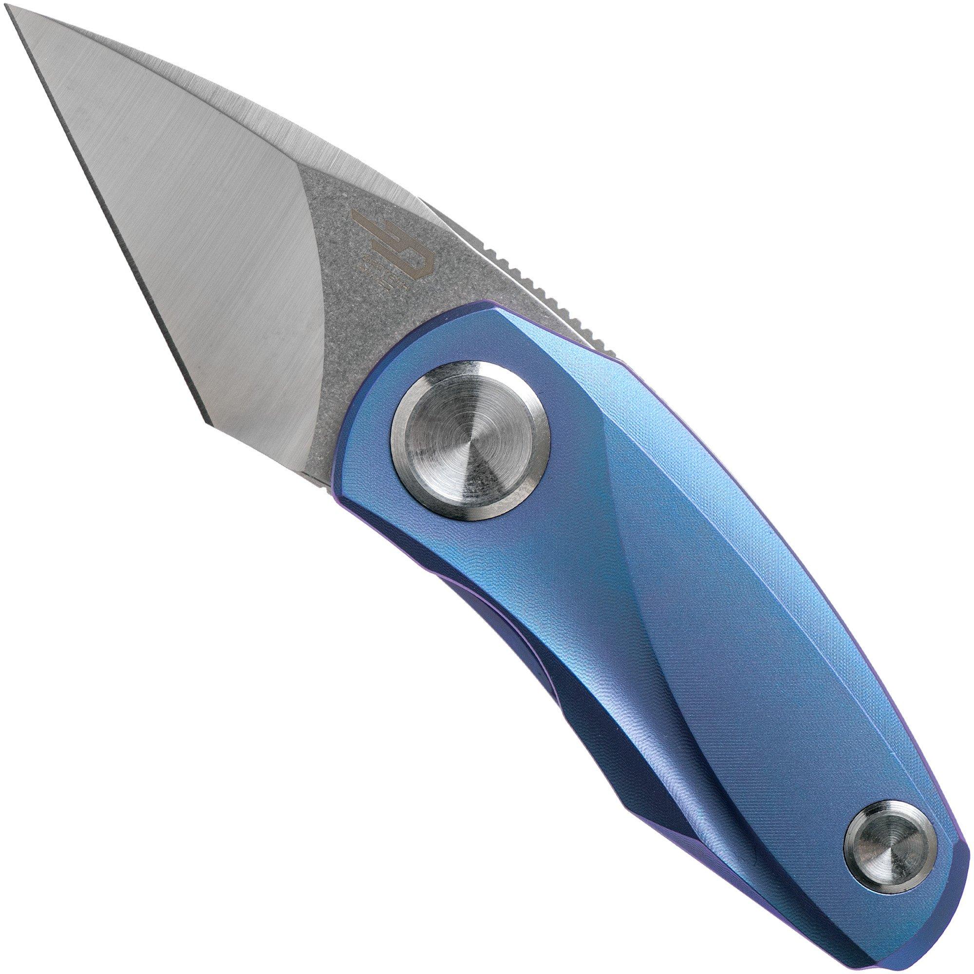 Bestech Tulip Frame Lock Blue BT1913B Taschenmesser, Ostap Hel Design
