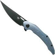 Bestech Marukka BT2002B Blue coltello da tasca, Kombou design