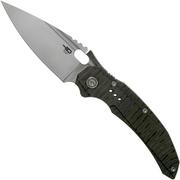 Bestech Exploit BT2005D Satin, Tiger Texture pocket knife