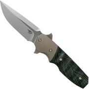 Bestech Freefall BT2007A Stonewashed Bronze pocket knife, Jason Clark design