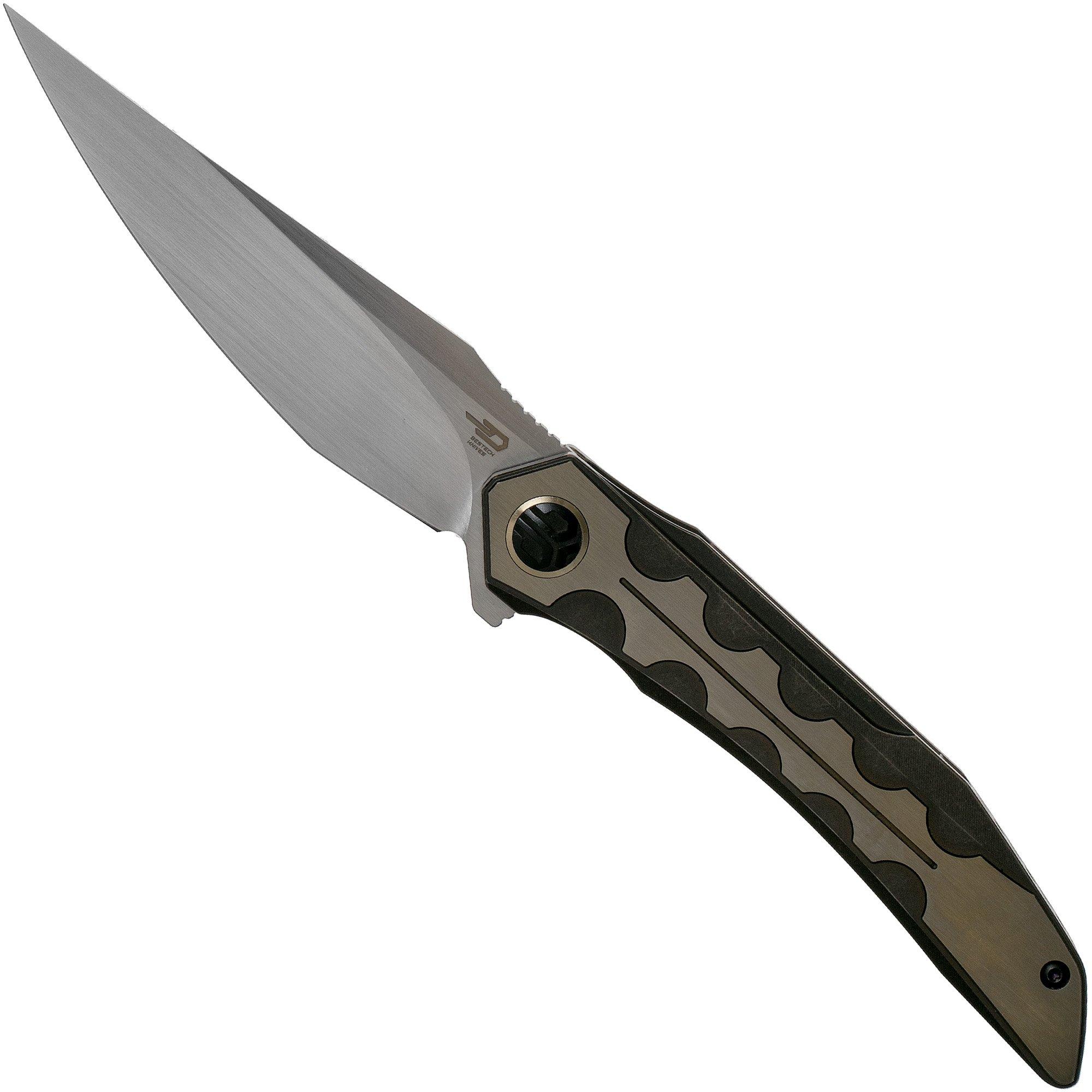 Bestech Samari BT2009D Titanium Black Gold couteau de poche, Kombou design