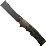 Bestech Spanish Tip Razor BT2101E Black Green G10 pocket knife, Jason Clark Design